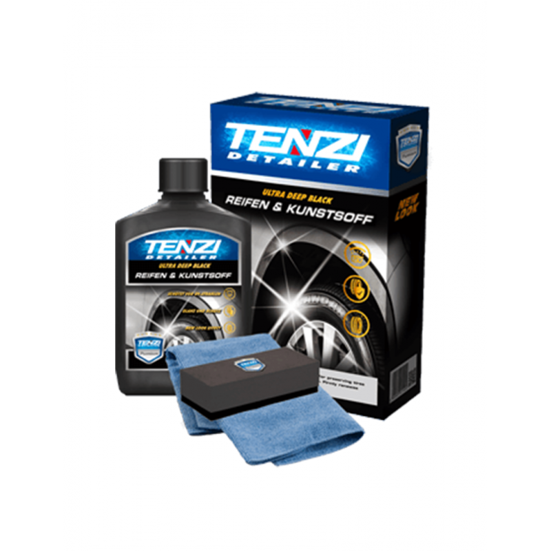 TENZI Detailer Set: Reifen und Kunststoff, Ultra deep black, Konservierung